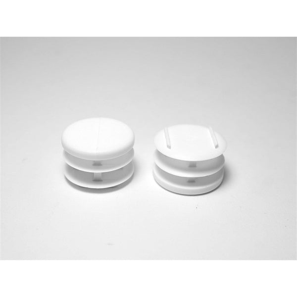 1" Round Multi-Gauge Flat Chair Leg Insert | White | Item 30-609 round-multi-gauge-chair-leg-inserts-30-609 Caps, Glides & Inserts Sunniland Patio Parts DSC00819.jpg