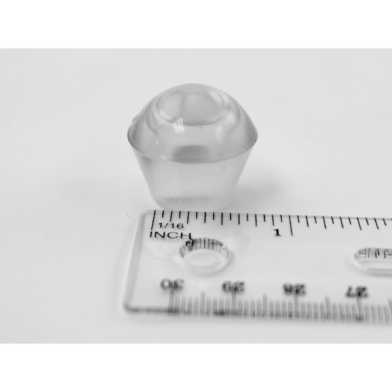 5/8" Vinyl Tear Drop Chair Leg Insert | Clear | Item 30-718 tear-drop-chair-leg-inserts-30-718 Caps, Glides & Inserts Sunniland Patio Parts DSC00855.jpg