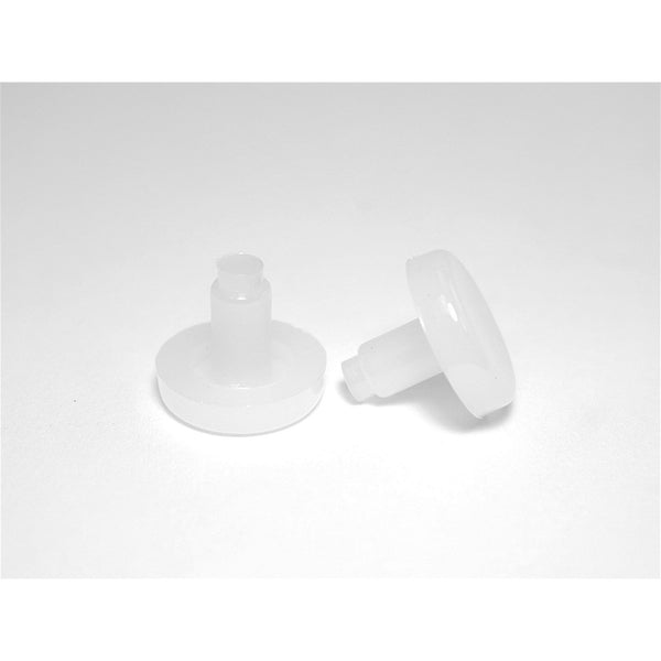 3/4" Round Stem Bumper (Flat) | White | Item 30-727 round_glides_stem-bumpers-30-727 Caps, Glides & Inserts Sunniland Patio Parts DSC00866ED2.jpg