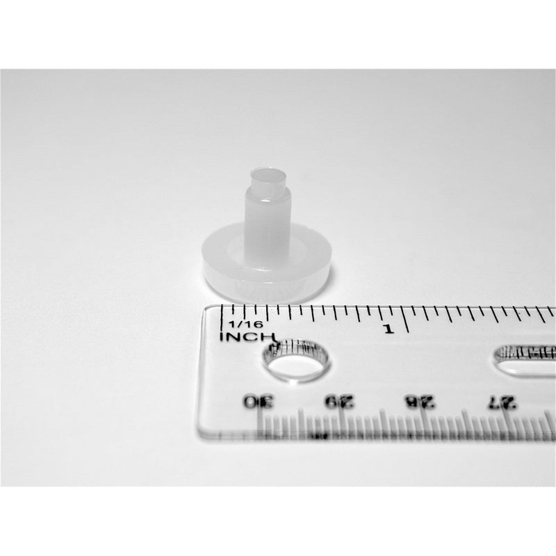 3/4" Round Stem Bumper (Flat) | White | Item 30-727 round_glides_stem-bumpers-30-727 Caps, Glides & Inserts Sunniland Patio Parts DSC00868.jpg