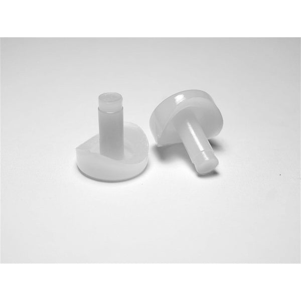 3/4" Round Stem Bumper (Coved) | White | Item 30-728 round_glides_bumpers-patio-furniture-30-728 Caps, Glides & Inserts Sunniland Patio Parts DSC00870.jpg