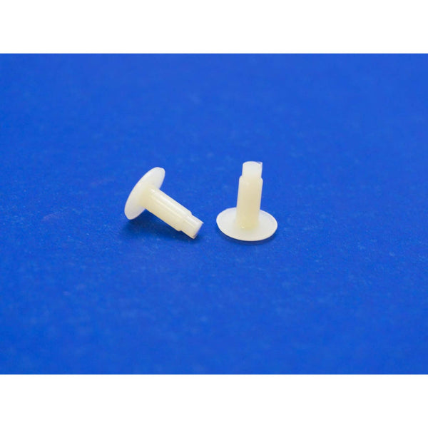 White Double Wrap Plastic Rivet: Qty 100 | Item #: 30-512