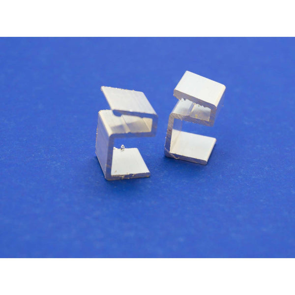 Silver Aluminum S-Clip: Qty 50 | Item #: 30-801
