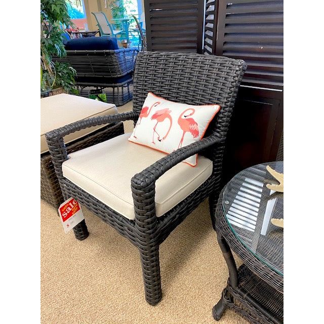 Dark Brown Wicker Chair