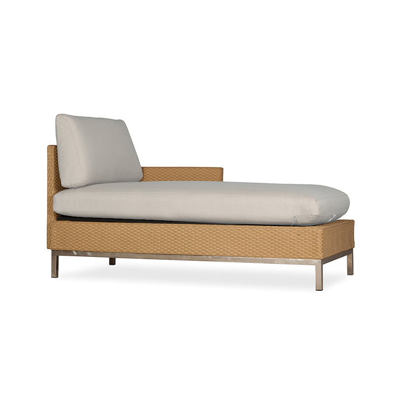 Lloyd Flanders Elements Left Arm Chaise with Loom Arm and Back