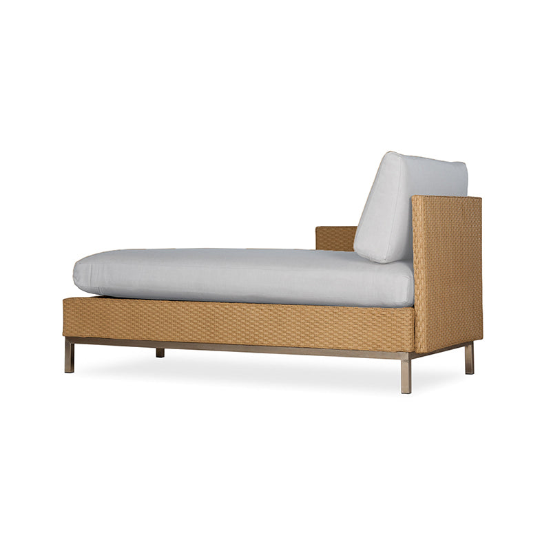 Lloyd Flanders Elements Right Arm Chaise with Loom Arm and Back