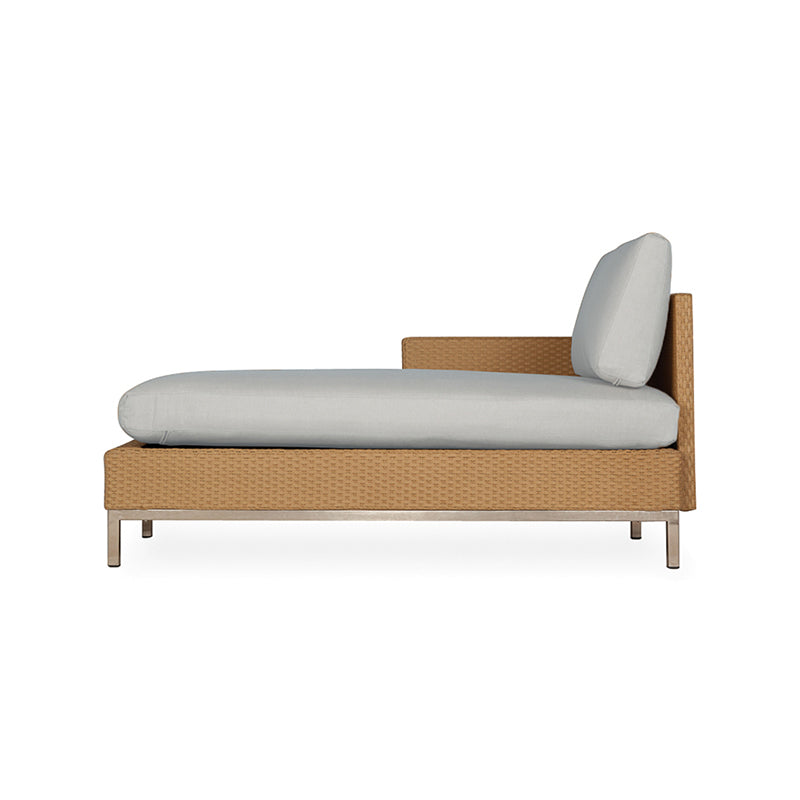 Lloyd Flanders Elements Right Arm Chaise with Loom Arm and Back
