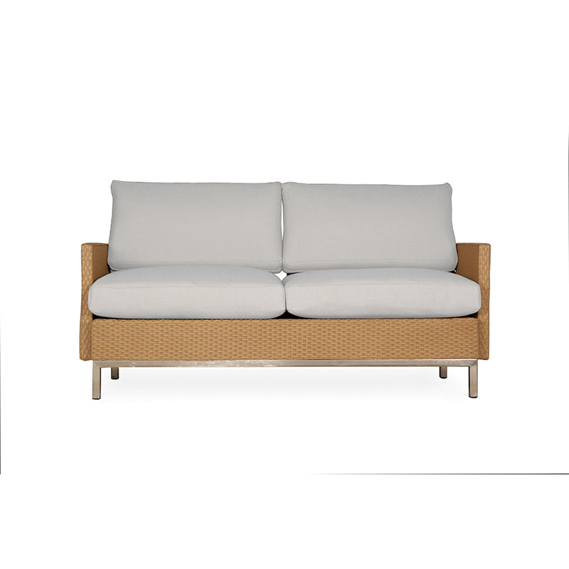 Lloyd Flanders Elements Settee with Loom Arms and Back