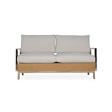 Lloyd Flanders Elements Settee with Stainless Steel Arms and Back