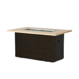 Lloyd Flanders Mesa 52" Rectangular Fire Table