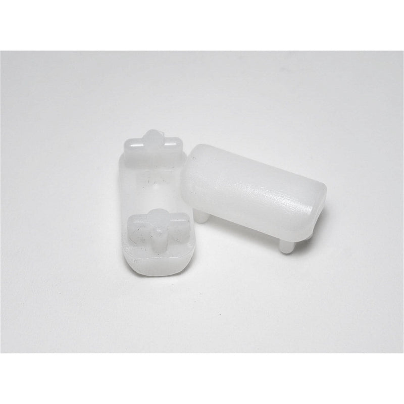 1-1/2" x 3/4" Domed Chair Leg Insert | White | Item 30-629 domed-chair-leg-inserts-30-629 Caps, Glides & Inserts Sunniland Patio Parts Oval-Rectangle-Glides-Inserts-23.jpg