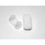 1-1/2" x 3/4"   | White | Item 30-622 rectangular-chair-leg-inserts-30-622 Caps, Glides & Inserts Sunniland Patio Parts Oval-Rectangle-Glides-Inserts-31.jpg