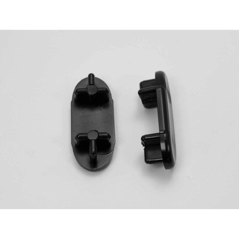 Black 7/8" x 2 1/8" Racetrack Insert Item #30-631B oval-glides-inserts-patio-furniture-30-631b Caps, Glides & Inserts Sunniland Patio Parts Oval-Rectangle-Glides-Inserts-6.jpg