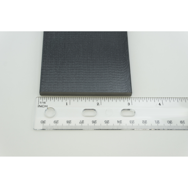 3" X 5" Black Swivel Rocker Fiberglass Spring Plate item #30-919 spring-plate-outdoor-patio-part-30-919 Miscellaneous Repair Parts Sunniland Patio Parts Plate2-Ruler.png