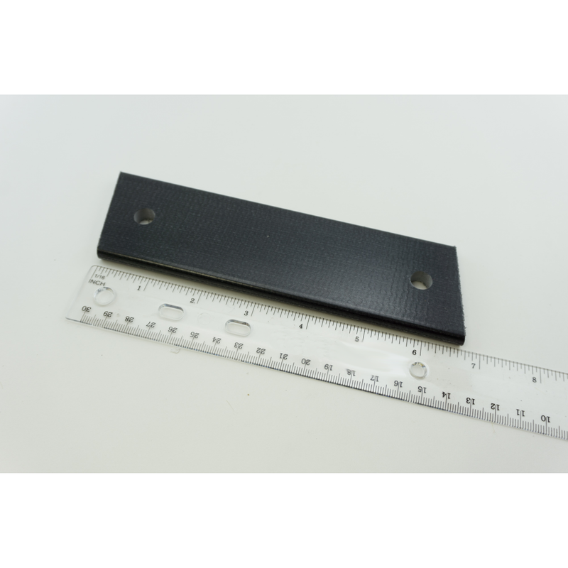 2" x 7" x 5/16" thick - Black Fiberglass Spring Plate item #30-920