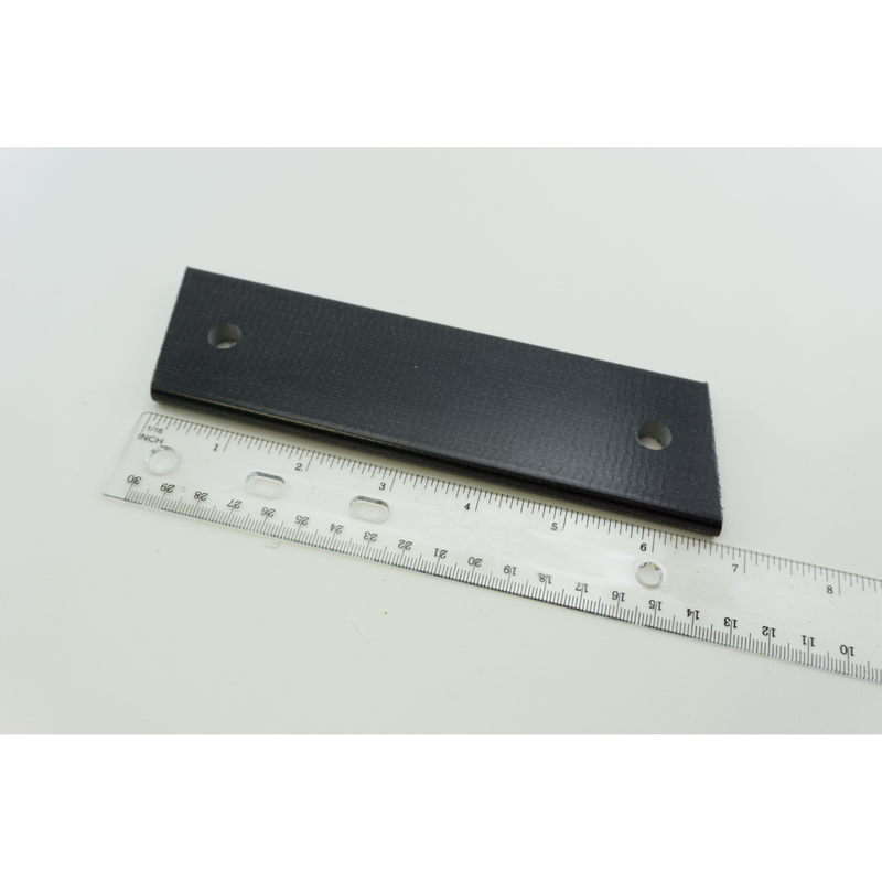 2" x 7" x 5/16" thick - Black Fiberglass Spring Plate item #30-920 spring-plate-outdoor-patio-part-30-920 Miscellaneous Repair Parts Sunniland Patio Parts Plate3-ruler1.png