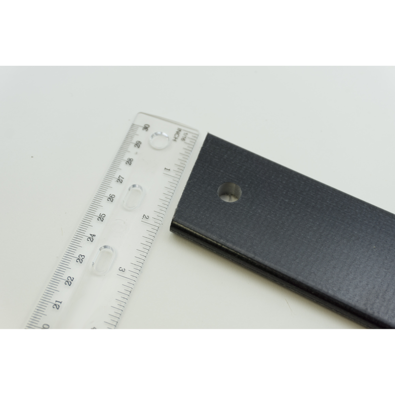 2" x 7" x 5/16" thick - Black Fiberglass Spring Plate item #30-920 spring-plate-outdoor-patio-part-30-920 Miscellaneous Repair Parts Sunniland Patio Parts Plate3-ruler2.png