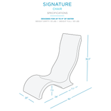 Ledge Lounger Signature Chair 0"-9" depths