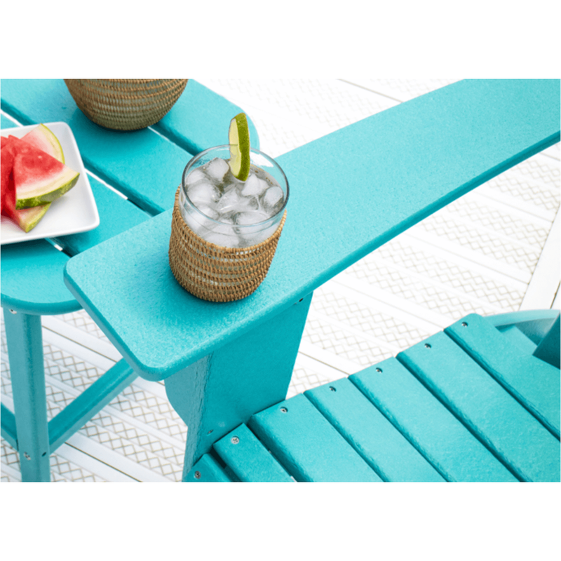 Polywood Palm Coast Ultimate Adirondack with Hideaway Ottoman