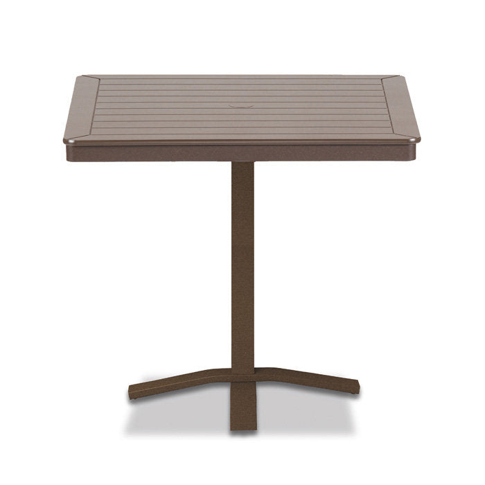 Telescope Casual MGP 36" Square Balcony Height Table with Pedestal Base - 36.5"H
