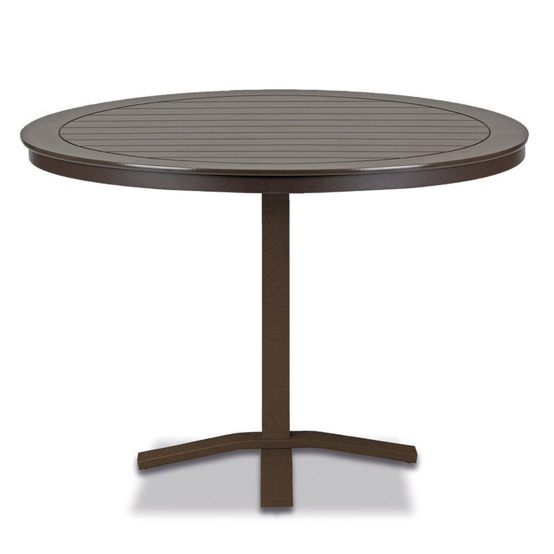 Telescope Casual Marine Grade Polymer 48" Round Balcony Height Table with Pedestal Base