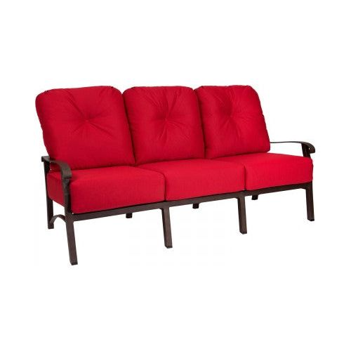 Firebrick Woodard Cortland Cushion Sofa | 4Z0420 cortland-cushion-sofa-item-4z0420 Sofas Grade A,Grade B Woodard cortland_cushion_4z0420.jpg