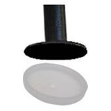 1-7/16" Wrought Iron Chair Glide | Clear | Item 30-725 wrought-iron-chair-glides-30-725 Caps, Glides & Inserts Sunniland Patio Parts diskcapwleg_90b0c7b5-765e-4d30-b7fc-da0946fa53dc.jpg