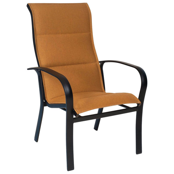 Woodard Freemont Padded Sling High Back Dining Arm Chair | 2PH526