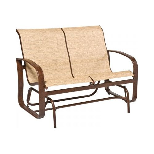 Woodard Cayman Isle Sling Gliding Loveseat- Item 2FX473 cayman-isle-sling-gliding-loveseat-item-2fx473 Loveseat Glider Woodard gliding_loveseat_2fx473.jpg