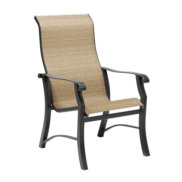 Woodard Cortland Sling High Back Dining Arm Chair | 42H426