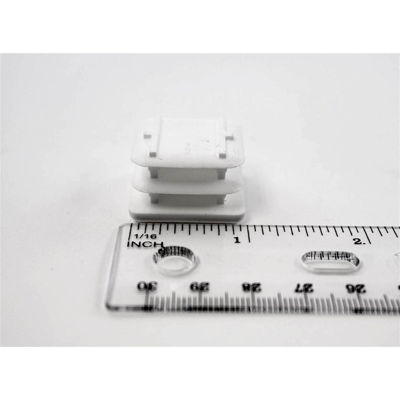 1" Square Multi-Gauge Chair Leg Insert | White | Item 30-608 square-multi-gauge-chair-leg-insert-30-608 Caps, Glides & Inserts Sunniland Patio Parts square-Glides-and-Inserts-23_copy.jpg