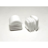 7/8" Square Multi-Gauge Dome Glide/Insert | White | Item 30-607