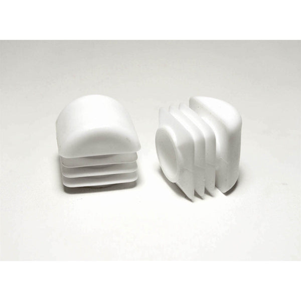 7/8" Square Multi-Gauge Dome Chair Leg Insert | White | Item 30-607 square-chair-leg-inserts-30-607 Caps, Glides & Inserts Sunniland Patio Parts square-Glides-and-Inserts-31-copy.jpg