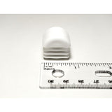 7/8" Square Multi-Gauge Dome Chair Leg Insert | White | Item 30-607