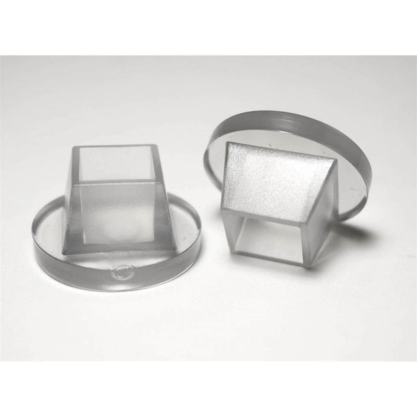1/2" Square 1-1/4" Rd Flange Chair Leg Protector | Clear | Item 30-722 square-chair-leg-protectors-30-722 Caps, Glides & Inserts Sunniland Patio Parts square-Glides-and-Inserts-9-copy.jpg