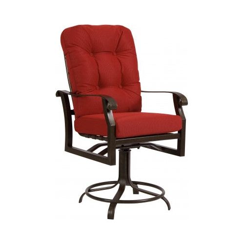 Woodard Cortland Cushion Swivel Counter Chair | 4Z0469 cortland-cushion-swivel-counter-stool-item-4z0469 Counter Stools Woodard swivel_counter_stool_4z0469.jpg